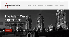 Desktop Screenshot of adamwahed.com